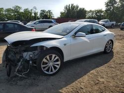 Salvage cars for sale from Copart Baltimore, MD: 2015 Tesla Model S 85D