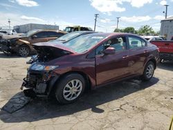 Salvage cars for sale at Chicago Heights, IL auction: 2013 Honda Civic LX