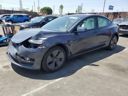Salvage cars for sale from Copart Wilmington, CA: 2022 Tesla Model 3
