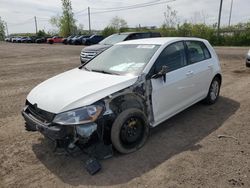 Salvage cars for sale at Montreal Est, QC auction: 2015 Volkswagen Golf