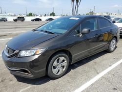 Salvage cars for sale at Van Nuys, CA auction: 2013 Honda Civic LX