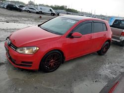 Volkswagen Golf s salvage cars for sale: 2017 Volkswagen Golf S