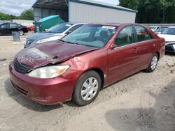 Salvage cars for sale from Copart Midway, FL: 2002 Toyota Camry LE