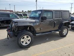 Jeep Wrangler salvage cars for sale: 2018 Jeep Wrangler Unlimited Sahara