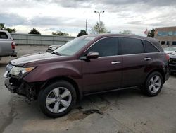 Salvage cars for sale at Littleton, CO auction: 2011 Acura MDX Technology