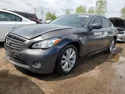Salvage cars for sale at Elgin, IL auction: 2011 Infiniti M37 X