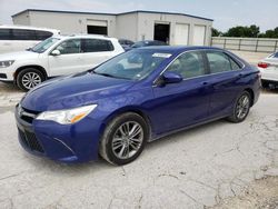Salvage cars for sale from Copart New Braunfels, TX: 2015 Toyota Camry LE