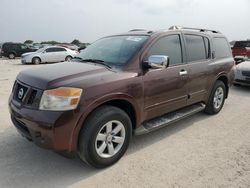 Salvage cars for sale at San Antonio, TX auction: 2013 Nissan Armada SV