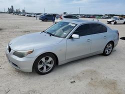 Salvage cars for sale at New Braunfels, TX auction: 2007 BMW 525 I