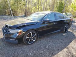 Salvage cars for sale from Copart Ontario Auction, ON: 2019 Honda Accord Sport