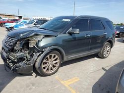 Salvage cars for sale at Grand Prairie, TX auction: 2016 Ford Explorer Limited