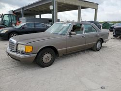 Salvage cars for sale at West Palm Beach, FL auction: 1989 Mercedes-Benz 300 SE