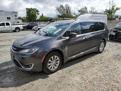 Salvage cars for sale at Opa Locka, FL auction: 2018 Chrysler Pacifica Touring L