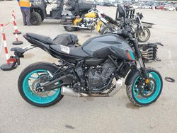 Salvage motorcycles for sale at Bridgeton, MO auction: 2022 Yamaha MT07