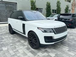 Salvage cars for sale from Copart Miami, FL: 2018 Land Rover Range Rover HSE
