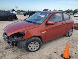 Salvage cars for sale at Houston, TX auction: 2010 Hyundai Accent Blue