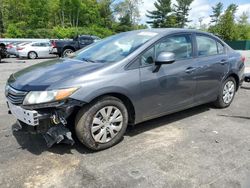 Honda salvage cars for sale: 2012 Honda Civic LX