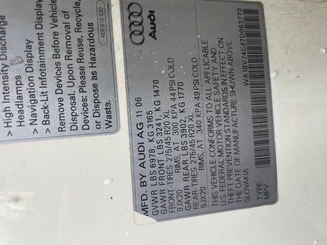 2007 Audi Q7 4.2 Quattro Premium