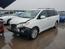Salvage cars for sale at Grand Prairie, TX auction: 2014 Toyota Sienna XLE