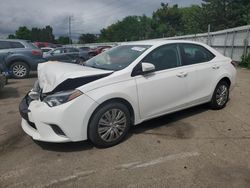 Salvage cars for sale from Copart Moraine, OH: 2016 Toyota Corolla L