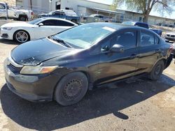 Salvage cars for sale at Albuquerque, NM auction: 2012 Honda Civic LX