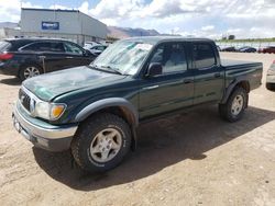Salvage trucks for sale at Colorado Springs, CO auction: 2002 Toyota Tacoma Double Cab