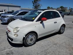 Salvage cars for sale at Tulsa, OK auction: 2012 Fiat 500 POP