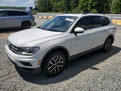 Salvage cars for sale at Concord, NC auction: 2021 Volkswagen Tiguan SE