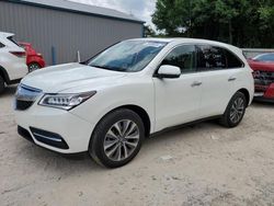 Salvage cars for sale from Copart Midway, FL: 2015 Acura MDX Technology