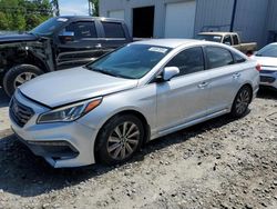 Salvage cars for sale at Savannah, GA auction: 2015 Hyundai Sonata Sport