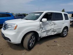 Salvage cars for sale at Woodhaven, MI auction: 2012 Honda Pilot Exln