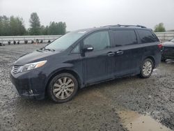 Salvage cars for sale at Arlington, WA auction: 2015 Toyota Sienna XLE