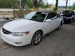 Toyota salvage cars for sale: 2001 Toyota Camry Solara SE