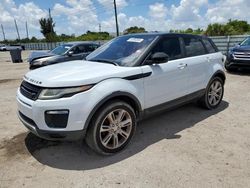 Salvage cars for sale at Miami, FL auction: 2016 Land Rover Range Rover Evoque SE