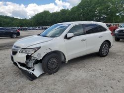 Salvage cars for sale at North Billerica, MA auction: 2015 Acura MDX Technology