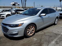 Salvage cars for sale from Copart Van Nuys, CA: 2019 Chevrolet Malibu LT