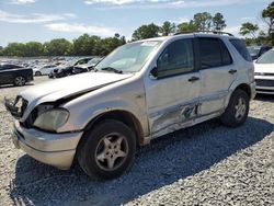 Mercedes-Benz salvage cars for sale: 2001 Mercedes-Benz ML 320