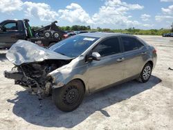 Salvage cars for sale at West Palm Beach, FL auction: 2017 Toyota Corolla L