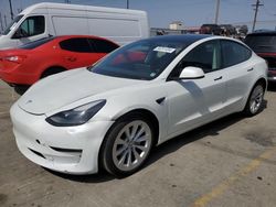 Salvage cars for sale at Los Angeles, CA auction: 2022 Tesla Model 3