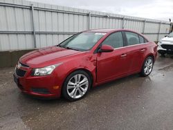 Salvage cars for sale from Copart Kansas City, KS: 2011 Chevrolet Cruze LTZ