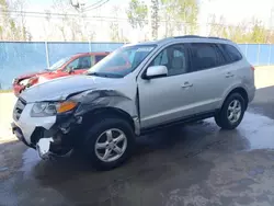 Salvage cars for sale from Copart Moncton, NB: 2007 Hyundai Santa FE GLS