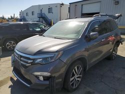 Salvage cars for sale at Vallejo, CA auction: 2018 Honda Pilot Touring
