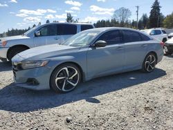 Salvage cars for sale from Copart Graham, WA: 2021 Honda Accord Sport