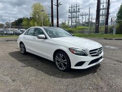 Salvage cars for sale at Candia, NH auction: 2019 Mercedes-Benz C 300 4matic