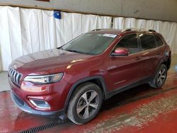 Jeep Cherokee Limited salvage cars for sale: 2020 Jeep Cherokee Limited