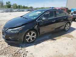 Carros salvage para piezas a la venta en subasta: 2017 Chevrolet Cruze Premier