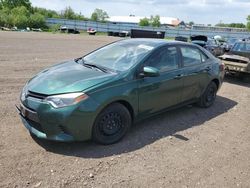 Salvage cars for sale at Columbia Station, OH auction: 2015 Toyota Corolla L