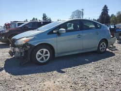 Salvage cars for sale from Copart Graham, WA: 2013 Toyota Prius