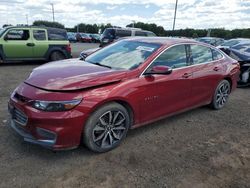 Salvage cars for sale at East Granby, CT auction: 2018 Chevrolet Malibu LT