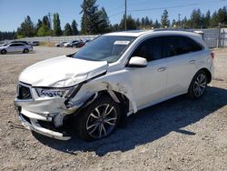 Salvage cars for sale at Graham, WA auction: 2019 Acura MDX Advance